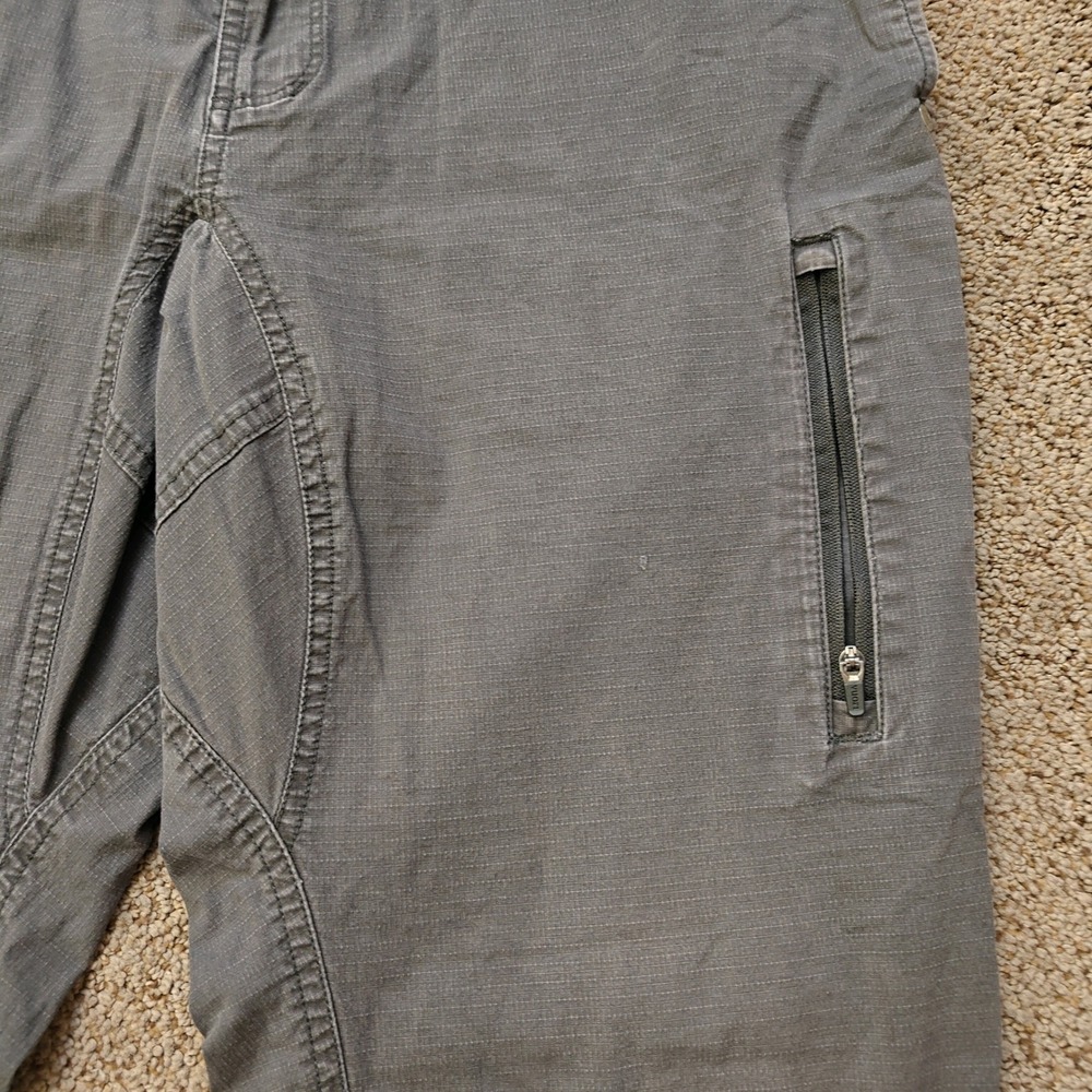 Vuori Ripstop Pant Mens XL Charcoal Grey Organic Cotton Stretch V412 Hiking - Picture 7 of 14